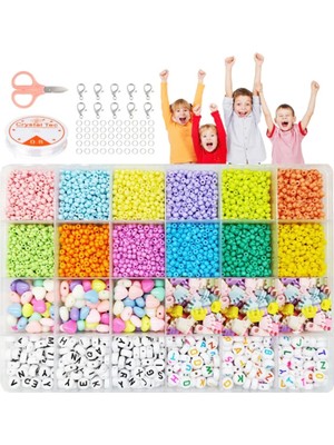 Yiğit Aksesuar Kum Boncuk Harf Boncuk ve Akrilik Figür Boncuk Çocuklar Için Hobi Başlangıç Boncuk Seti