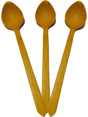 Ncy  Trabzon Bölgesi El Yapımı Hakiki Şimşir Yemek Kaşığı çorba kaşığı  21 cm  3 Adet