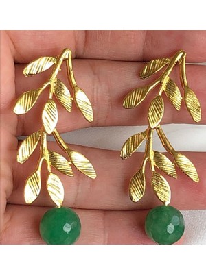 Zede Akik Küpe/cornelian Earring