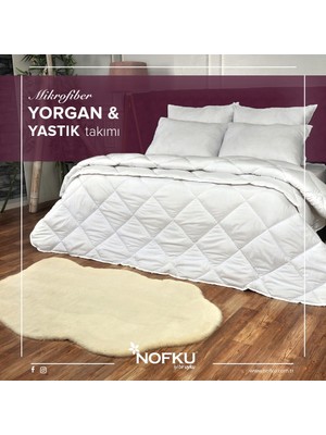 Nofku Çift Kişilik Microfiber Uyku Seti