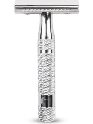 Pearl Shaving Krom Taraksız Jiletli Tıraş Makinesi, Orta Agresif Geleneksel Tıraş Makinesi, Manuel Tıraş Bıçağı 10'Lu Jilet Hediyesi Paketinde, Sıfır Atık,Ssh-05 Modeli