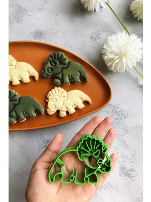 Cestopieno Triceratops Dinozor Hamur Şekillendirici Kurabiye Kalıbı