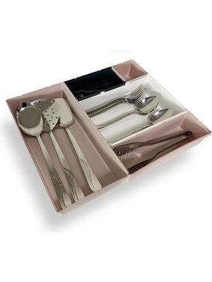 TEKNO İSTANBUL 5 Parça Plastik Derin Çekmece Içi Modüler Düzenleyici Organizer Tepsi Set