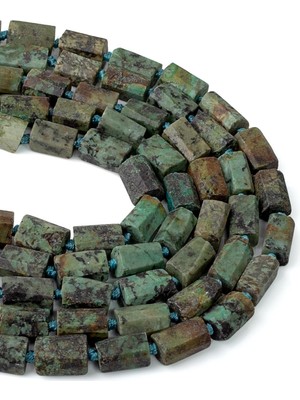 Dünya Doğal Taş 8X11 mm Afrika Turkuaz Taşı Dizi