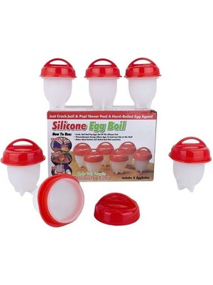 Silikon Yumurta Haşlama Kabı 6lı Set-