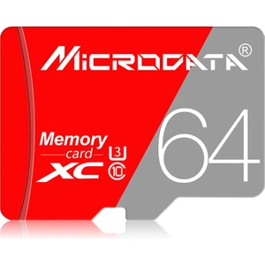 64GB CLASS10 Kırmızı ve Gri Tf (Mikro Sd) Hafıza Kartı (Yurt Dışından)