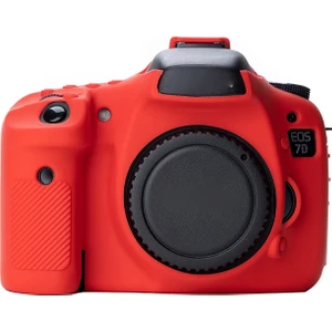 Zshskj  Eos 7d Için Yumuşak Silikon Koruyucu Kılıf - Kırmızı  (Yurt Dışından)