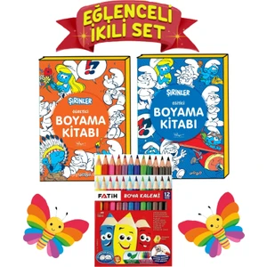 AKILLI ŞİRİNLER BOYAMA SETİ+kuruboya