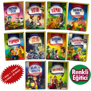 DAMLA 1.VE 2.SINIF  MASALLAR SETİ 10 KİTAP
