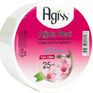 s  Agıss 25 Metre Tüm Ciltler Için Ağda Uygulama Bezi Rulo Şeklinde 25MT Ağda Bezi