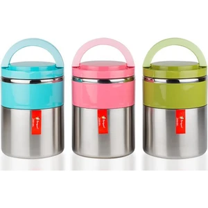 PNG-1302 Inox Çiftli Yemek Termosu Pembe