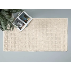 English Home Shabby Pamuklu Kilim 80 x 150 cm Krem
