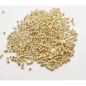 Yiğit Aksesuar 3 mm 1000 Adet Kararma Yapmaz Gold Dorika Boncuk Ara Aparatı Takı Malzemeleri