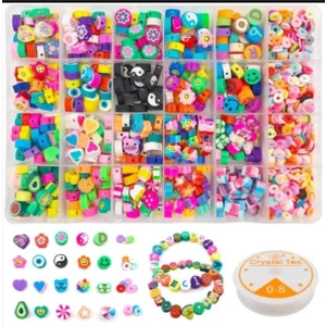 Yiğit Aksesuar Devasa Fimo Figürlü Set ve Karışık Fimo Pulları