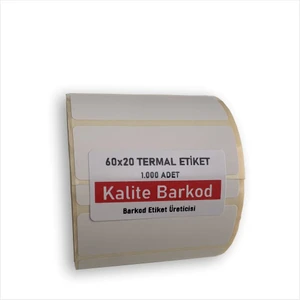 Kalite Barkod 60X20 Termal Etiket | Rulo Barkod Etiketi