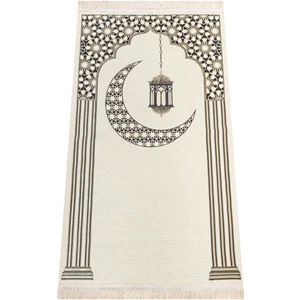 İhvan Online Desenli Şönil Seccade - Krem