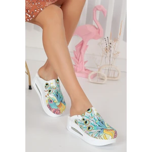 Tavuskuşu Temalı Ortopedik Airmax Sabo Terlik Hemşire Terliği Hastane Terliği Ortopedik Terlik Hastane Terliği