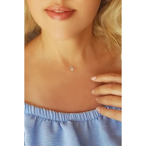 Swarovski Taşlı Gümüş Hayalet Kolye