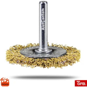 Matkap Tel Fırça Pimli Daire Fırça 50mm
