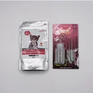 Pet Style Yavru Kediler Için Anne Sütü Destekli Süt Tozu + Biberon Seti