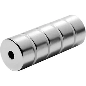 23x6x10 mm - Delikli Halka Güçlü Neodyum Mıknatıs Yuvarlak (1 Adet)
