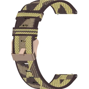 ZHKJ Shop Honor Watch Es 20MM Naylon Dokuma Watch Band Sarı (Yurt Dışından)