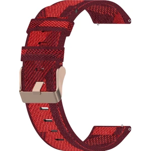 ZHKJ Shop Honor Watch Es 20MM Naylon Dokuma Watch Band Kırmızı (Yurt Dışından)