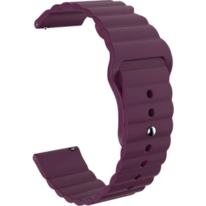 ZHKJ Shop Honor Watch Es 20MM Oluklu Silikon Izleme Bandı Mor (Yurt Dışından)