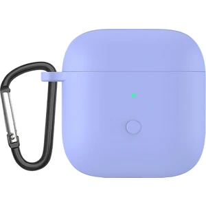 Redmi Tomurcukları Için Sıvı Silikon Tek Parçalı Kulaklık Kasası 3 Açık Mor (Yurt Dışından)