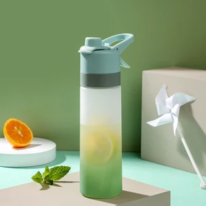 501-600ML Sprey Su Kupası Açık Hava Spor Şişesi Yeşil (Yurt Dışından)