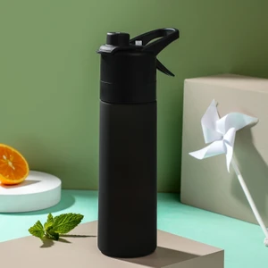 501-600ML Sprey Su Kupası Açık Hava Spor Şişesi Siyah (Yurt Dışından)