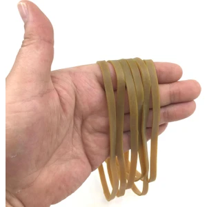 180X6MM Geniş Kauçuk Paket Ambalaj Kasa Lastiği 100 Adet