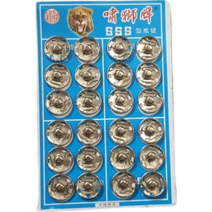 Metal, Dikmeli Çıtçıt Düğme No4 (16MM) 24 Adet
