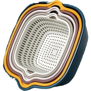 Altı Parçalı Kalınlaştırılmış Çift Katmanlı Boşaltma Sepeti Seti (Yurt Dışından)