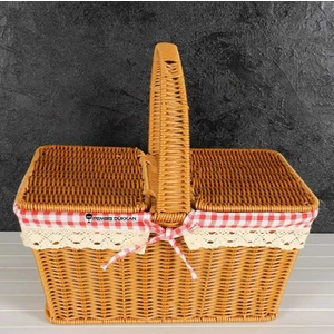 Pembiş Dükkan Rattan Piknik Sepeti