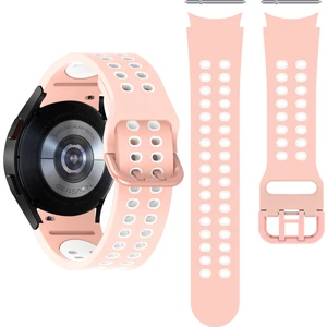 Novstrap Samsung Galaxy Watch 4 40 42 44 46 mm Uyumlu Kordon Tam Uyumlu Pimli Spor Delikli Kordon
