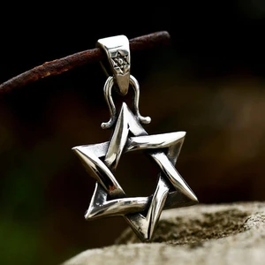 Paslanmaz Titanyum Çelik Jewihs Star / Davud Yıldız Kolye