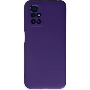 Kzy Xiaomi Redmi Note 11 4g Kapak Içi Kadife Kamera Korumalı Lansman Silikon Kılıf - Mor