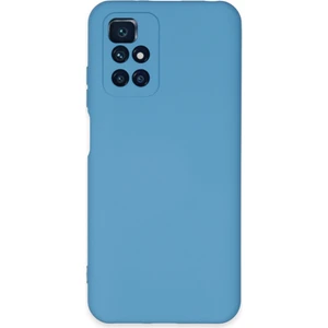 Kzy Xiaomi Redmi Note 11 4g Kapak Içi Kadife Kamera Korumalı Lansman Silikon Kılıf - Mavi