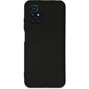 Case World Caseworld Xiaomi Redmi Note 11 4g Kapak Içi Kadife Kamera Korumalı Lansman Silikon Kılıf - Siyah