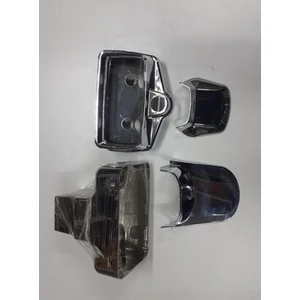 Mert Motors Cg Far Tası + Km Kabı Nikelaj Set Ön Arka Tozluk Krom