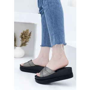 2589 Comfort Casual Dolgu Taban Kadın Terliği