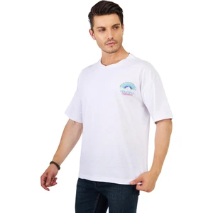 Ghassy Co. Erkek Oversize Sırt ve Göğüs Baskılı Outdoor Tshirt Beat