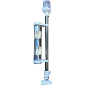 HT Marin Radar Reflektörü LED Işıklı Bayrak Direği 50CM Katkanabilir Ayaklı