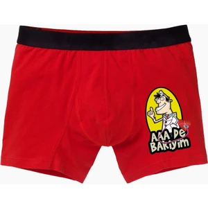 Kalp Doktoru Karikatürlü Boxer Kırmızı
