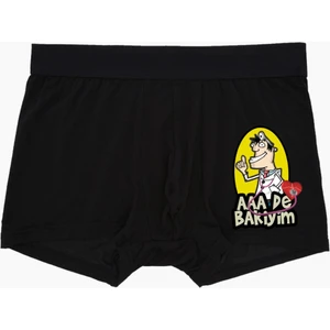 Kalp Doktoru Karikatürlü Boxer Siyah
