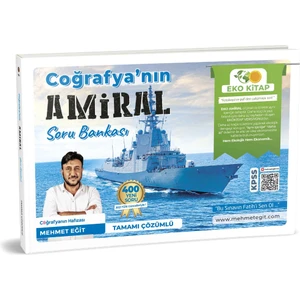 Mehmet Eğit 2023 KPSS Coğrafya'nın Amiral Soru Bankası Eko Tamamı Çözümlü
