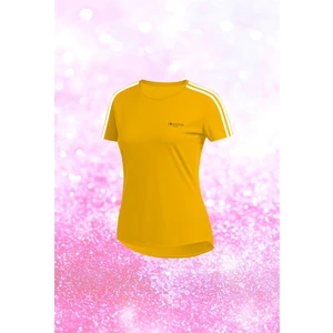 Poseidon Storm Kadın Sarı Dri-Fit Kumaş Yürüyüş ve Koşu Için Rahat T-Shirt   S-3xl