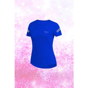 Poseidon Storm Büyük Beden Kadın Mavi Dri-Fit Kumaş Rahat Günlük Yuvarlak Yaka Sporcu Konforlu T-Shirt  (4XL-10XL)