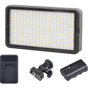 Pro LED-228 Sürekli Işık 228 LED Video Işık Kamera Çekim Işığı Batarya ve Şarj Dahil
